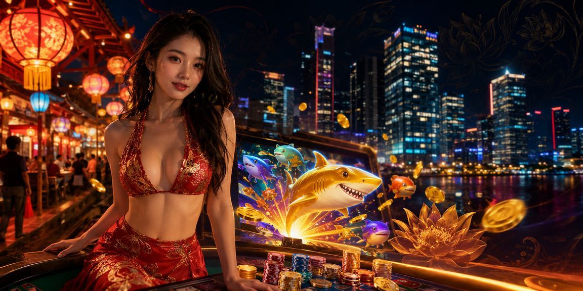 Người chơi thử nghiệm game bắn cá tại chợ đêm Hà Nội trên điện thoại