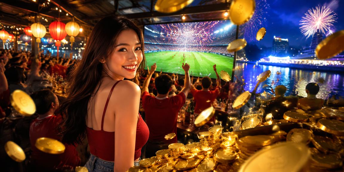 Người dùng đặt cược trên điện thoại tại chợ đêm Hà Nội với ánh đèn rực rỡ